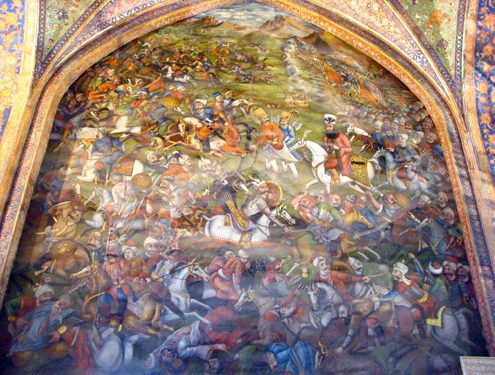 Mural Painting Inside Chehel Sotun Palace
