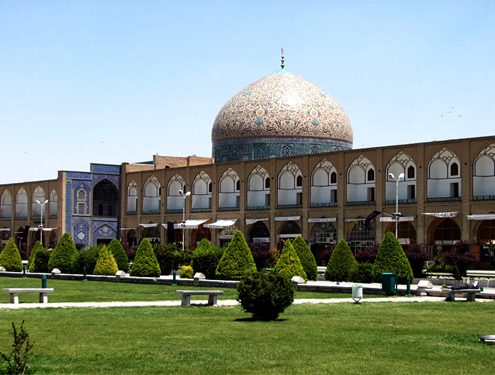 A View of Sheikh Lotfollah Mosque in Esfahan